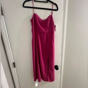 Abercrombie A & F Camille Midi Dress pink new with tags never worn